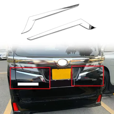 For Toyota Alphard Vellfire 2015-2020 ABS Chrome Rear Tail Light Lamp Cover Garnish Strip Eyebrow Cover Trim