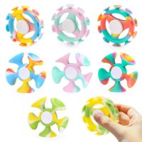 【CC】﹍  Children Silicone Fidget Spinners with Cup Sensory Stress for Adults Kids Sucker Hand