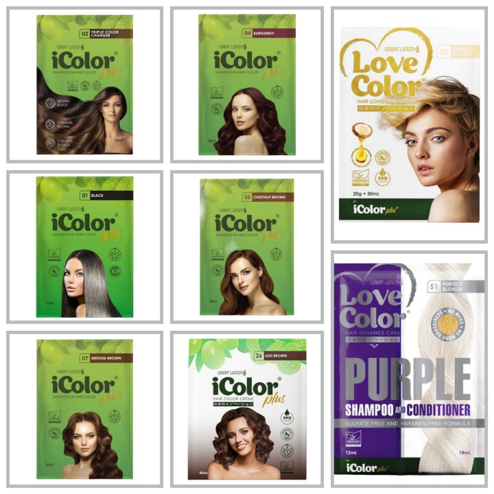 iColor Hair Dye Shampoo Plus 30ml Lazada PH