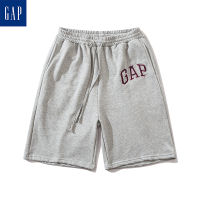 GAP กางเกงขาสั้นผู้ชาย,กางเกงสเวตเตอร์ลำลองทรงหลวมผ้าฝ้ายชุดคู่รักแฟชั่นอเมริกันกางเกงขาสั้นมียี่ห้ออินเทรนด์