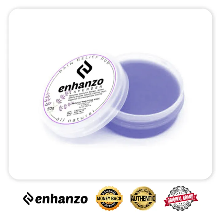Original Enhanzo Pain Relief Rub 50g (Lavender) Lazada PH