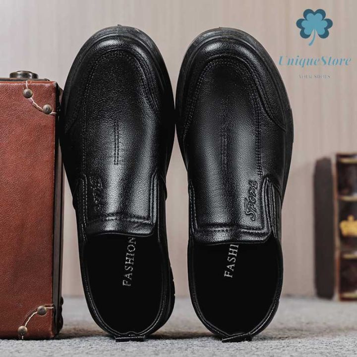 men-shoes-รองเท้าหนัง-pu-ของแท้-พื้นยางดิบ-สีดำ-สีน้ำตาล-ไซส์-39-44-รองรับการเก็บเงินปลายทาง