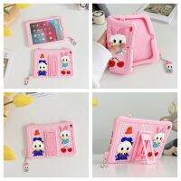 เคสแท็บเล็ตสำหรับ Lenovo Tab 11.0 P11 TB-J606F นิ้ว,เคสกันกระแทกลายการ์ตูนเป็ดโดนัลด์เดซี่สำหรับเด็ก TB-J606L P11 Plus TB-J616F TB-J616X พร้อมสายคล้องไหล่จี้