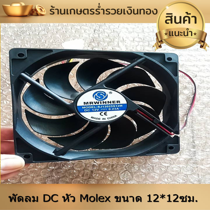 พัดลมคอม-พัดลมเคส-พัดลมระบายความร้อน-พัดลมระบายอากาศ-พัดลม-dc-หัว-molex-ขนาด-12-12เซ็นติเมตร-สำหรับ-diy-ริกบิทคอยน์หรืออื่นๆ