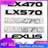 【Big Sale】สำหรับ Lexus LX570 LX470โลโก้ตัวอักษรด้านหลังป้ายตัวรถสติกเกอร์การเคลื่อนที่ที่เก็บของตกแต่งรถยนต์ Refit เงินสีดำ COD