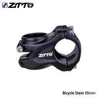 ZTTO จักรยาน MTB 35มม. 0องศา31.8มม. น้ำหนักเบาสีดำ AM จักรยานลง Hill ก้านสั้นความแข็งแรงสูง