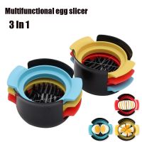 Multi-functional Slicer Egg Slicer 3 In 1 To 2/6/8 Pieces Fruit Separator Eggs Cutter Cut Flower Shaper Kitchen Accessories