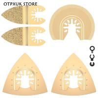 OTPXUK ใบมีดคาร์ไบด์แบบสั่นใบเลื่อยแบบสั่น5ชิ้นใบมีดคมวงสวิงทนต่อการสึกหรอใบมีดหลายใบเลื่อยแบบสั่นสำหรับกำจัดปูน