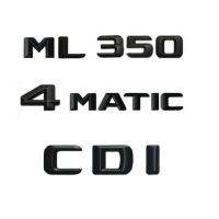 โลโก้ตรงดุมล้อแบบอักษร3d สีดำลำต้นสำหรับ Mercedes W164 W166 Ml350 Cdi 4Matic