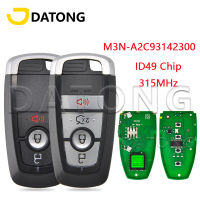 Datong World รถรีโมทคอนลสำหรับ Ford Explorer Edge Mustang Fusion M3N-A2C93142300ชิป ID49 315MHz Promixity Smart Card