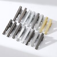 Mens Classic Tie Clip 4.5cm Short Fashion Silver Color Mirror Narrow Tie Special Personality Style Jewelry Accessory Cuff Link