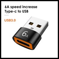 Type C Female To USB A 3.0 Male 6A OTG Adapter USB Converter For PC Laptop Macbook Xiaomi Samsung Oneplus Charging+Transmission