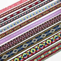 [HOT!] 2M/Lot African Lace Fabric Ribbon for Stage dress DIY Clothes Bag Accessories Embroidered Fabric Ribbon