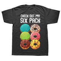 Check Out My Six Pack Donut Funny Gym T Shirts Summer Style Cotton Streetwear Short Sleeve Birthday Gifts T-shirt Mens Clothing