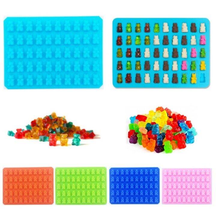 jelly-bear-cake-candy-trays-silicone-forms-silicone-mold-gummy-bear-shape-bear-mould-rubber-chocolate-maker