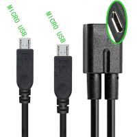 1 Buah Micro USB 2.0 Splitter Y 1 Female Ke 2 Male Kabel Data Biaya Ekstensi Cord untuk Ponsel kualitas Tinggi Sync Kabel Data