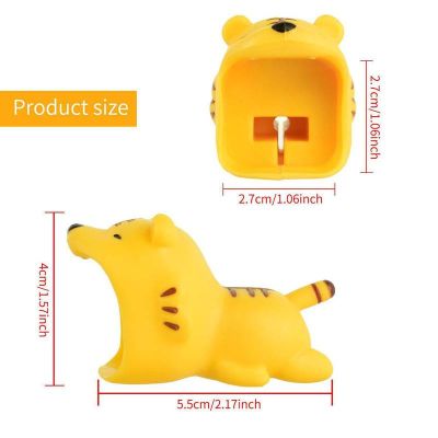 Large big bite animals styling data cable charger anti-folding cover