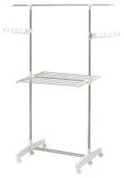 PURKLA Drying rack, 2 levels, white (พูร์คลา ราวตากผ้า 2 ระดับ, ขาว)