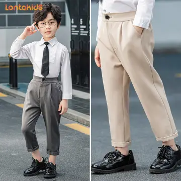 Men Slim Straight Fit Dress Pants Flat Front Modern Business Formal Trousers  | eBay