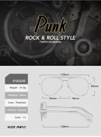 Holiday Discounts Punk Rock Polarized Sunglasses Color Film Sunglasses Han Edition Mirror  Fashion Sun Glasses True Colors Sunscreen