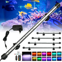 Aquarium 21 LED Light Remote Control Diving Lamp Plant Grow Lighting Underwater Fish Tank Light RGB Led Aquarium Accessories