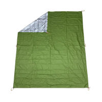 FLAMES CREED 15D ไนลอนซิลิโคนเคลือบเงิน Tarp น้ำหนักเบา Sun Shelter Camping Mat เต็นท์รอยเท้า210x150CM