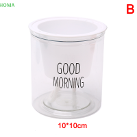 ?【Lowest price】HOMA หม้อดอกไม้โปร่งใส Self-watering พืชดอกไม้หม้อตกแต่งบ้านสวน