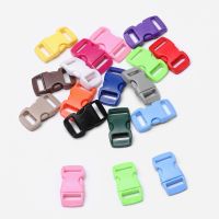 10pcs Colorful 3/8 10mm Plastic Bag Side Release Buckle Bracelet Curved Dog Collar Strap Bag Parts DIY Sewing Tools