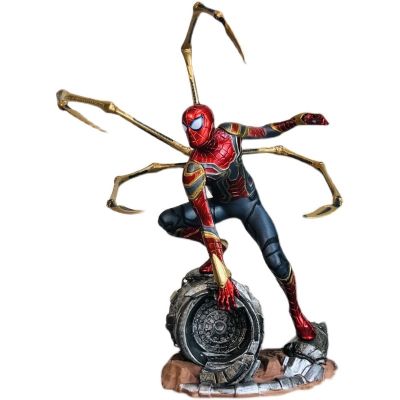 ZZOOI 25cm Avengers Infinity War Iron Spiderman Action Figure PVC Figurine Statue Doll Collectible Model Decoration Toys Kids Gift