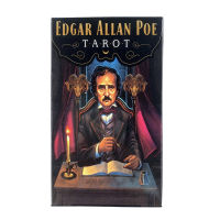 Edgar Allan Poe Tarot cards English Version PDF Guidebook tarot deck with box Board game for personal use playing table games-Cgefeng