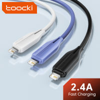 Toocki 2.4A USB Type C สายสำหรับ iPhone 14 13 12 11 Pro Max XS XR Plus SE สายชาร์จไฟเร็วสายสำหรับ iPhone iPad สายรับส่งข้อมูล