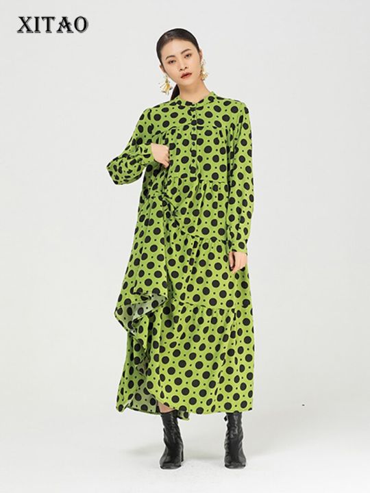 xitao-dress-polka-dot-pullover-goddess-fan-casual-dress