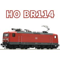 ROCO รถไฟโมเดล73324 1/87 BR114 DB AG Flywheel อนาล็อกหัวรถจักรไฟฟ้ารถรางล้อร้อน2022ใหม่