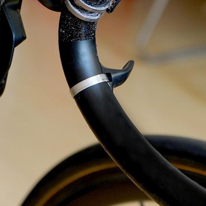 ที่วางจักรยานแบบซับ-มือจับจักรยานน้ำหนักเบาที่บีบมือหัวแม่มือปลายมือจับลดความเหนื่อยล้าขี่อุปกรณ์เสริมกันลื่น
