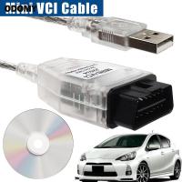 สายเคเบิล Mini VCI เข้ากันได้กับ Toyota V17 J2534สายเคเบิล Mini VCI เข้ากันได้กับ Toyota Lexus Scion Techstream FT232RL แบบใช้ซ้ำได้ OBD OBD2