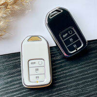 เหมาะสำหรับ Honda Fit Civic Key Case Accord XRV มงกุฎดาวเจด CRV ถังจิ TPU พวงกุญแจรถยนต์