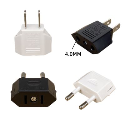 【lz】✼✥℡  Euro Plug Power Converter Adaptadores Elétricos JP CN Tomadas EUA para UE Adaptador de Plugue Tipo C 2 Tomada AC Redonda