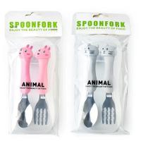 【CW】 Baby Kids Tableware Fork Food Grade Cartoon Utensils kitchen Dinnerware Set