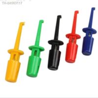 ❇ 10Pcs Mini Single Test Hook Clip Test Probe for Electronic Testing IC Grabber Small Size Round Crocodile Clip Hook Test Clip