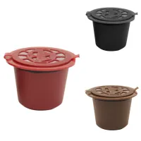 10 Pcs Reusable Refillable Coffee Capsule Filters for with Spoon Brush Kitchen Accessories Coffee Filter