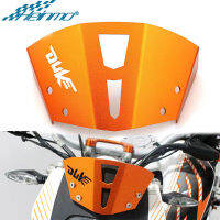 กระจกบังลมกระจกหน้ารถส่วนบนสีส้มสำหรับ KTM Duke 125 200 250 390 2011-2016