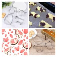 ❧☋✔ 4 PCS/SET Cow Cookie Cutter Set Stainless Steel Cow Head Cutter Milk Bottle Shaped Cutter for Biscuit Kitchen Tool NEW