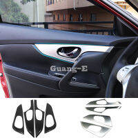 For Nissan Qashqai 2016 2017 2018 2019 Protect Detector Sticks ABS Chrome Car Door Inner Built Handle Bowl 4pcs