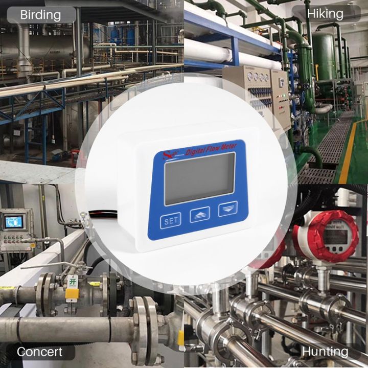 digital-lcd-display-water-flow-sensor-meter-flowmeter-rotameter-temperature-time-record-with-g1-2-flow-sensor