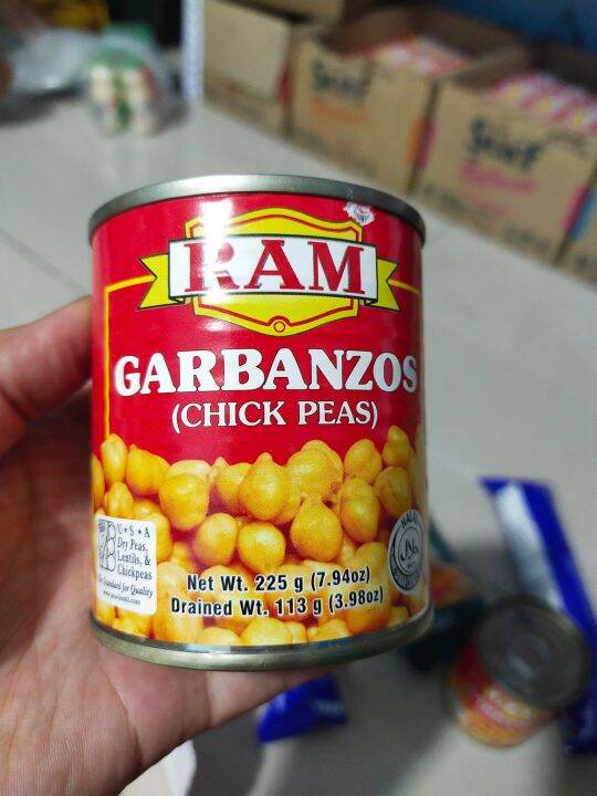 Ram Garbanzos Chick Peas beans / chickpeas in Can 225g Lazada PH
