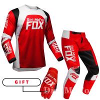 ✺❦♤ 2022 Dirt MoFox MTB Jersey Pants Gear Set MX Combo Motorbike Outfit Motocross Racing Enduro Suit Men Off road Moto Gloves Kits