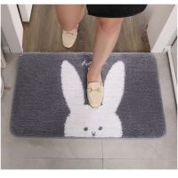 Bathroom Mat พรมหน้าห้องน้ำ พรมปูพื้นลายน้องแมว น้องกระต่าย พรมเช็ดเท้า พรมห้องน้ำ พรมนุ่ม พรมขนนุ่ม พรมน่ารัก พรมเช็ดเท้ากันลื่น ในห้องน้ำ พรมห้องน้ำ กันลื่น ปูหน้าห้องน้ำ Bath Mat Non-Slip พรมเช็ดเท้าในห้องน้ำ Bath Mat