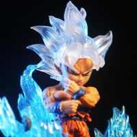 Hot Anime Figure Goku Super Saiyan Vegeta รุ่น Q สามารถ Light Up อะนิเมะ Hand Office รุ่นรถตกแต่งวันเกิด Toys