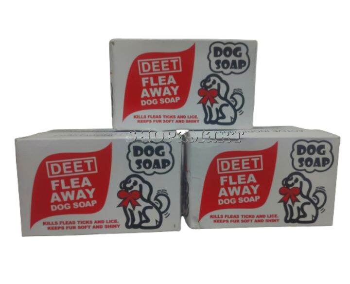 Deet Flea Away Dog Soap Kills Fleas, Ticks and Lice, Keeps Fur Soft and Shiny 90g Lazada PH