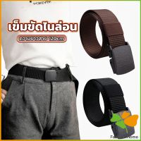 FASHION เข็มขัดหัวพลาสติก ความยาว 120 cm สายไนล่อน ไม่ต้องเจาะรู เเข็มขัดแฟชั่น belt